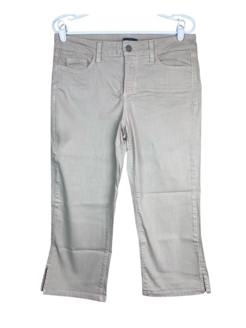 NYDJ Cropped Tan Cream Jeans Women’s Size 10